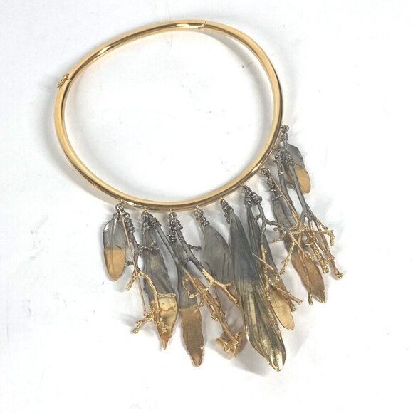 LOUIS VUITTON MP2409 Feather Necklace Accessories Choker Necklace - Picture 1 of 9